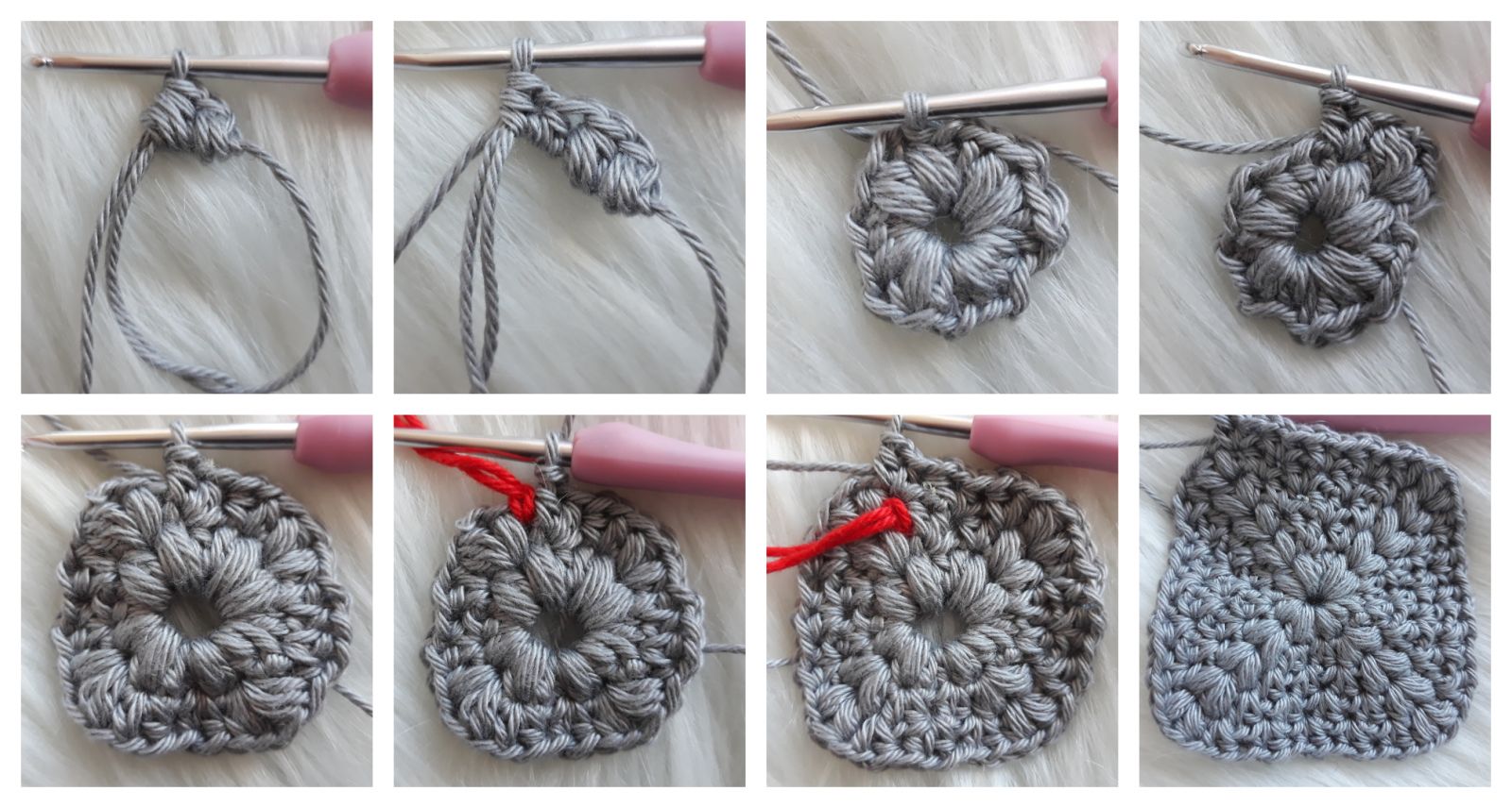 Blog-Inhaltsbild für 'Häkelmuster für eine Babydecke, kostenlose Anleitung'